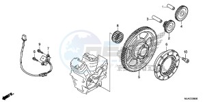 VT750SE Shadow E drawing STARTING CLUTCH