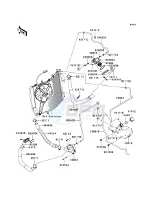 ZX 1400 A [NINJA ZX-14] (A6F-A7FA) A7FA drawing WATER PIPE