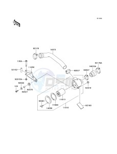 KAF620 G MULE 3000 (G1-G5) MULE 3000 drawing AIR CLEANER-BELT CONVERTER