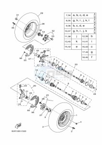 YFM450FWBD KODIAK 450 EPS (BEYA) drawing FRONT WHEEL