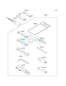 JT 1100 F [1100 STX D.I.] (F1-F2) [1100 STX D.I.] drawing OWNERS TOOLS