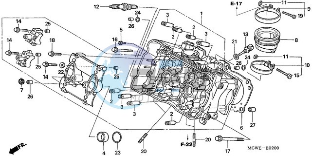 CYLINDER HEAD (FRONT)