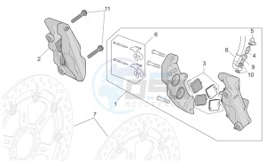 RSV 2 1000 drawing Front brake caliper II