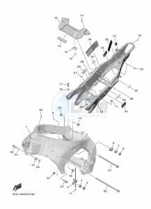 YZF1000D YZF-R1M (B4SJ) drawing FRAME