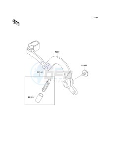 KDX 220 A [KDX220R] (A4-A8) [KDX220R] drawing BRAKE PEDAL