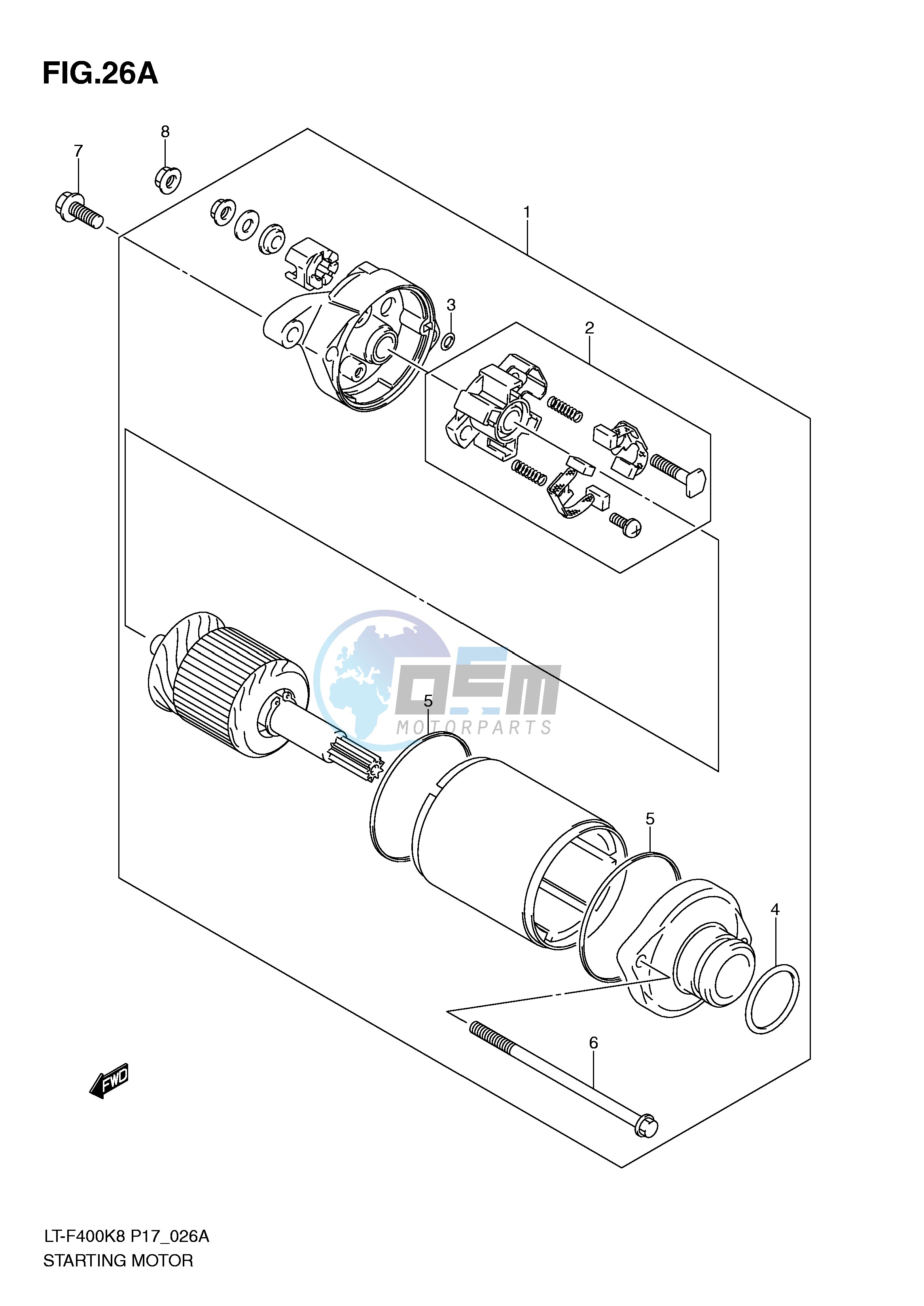 STARTING MOTOR (MODEL L0)