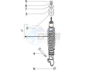 ZIP 100 4T (Vietnam) drawing Rear suspension - Shock absorber/s