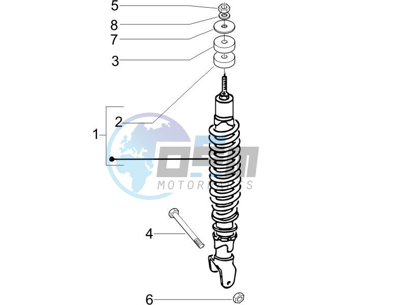 Rear suspension - Shock absorber/s