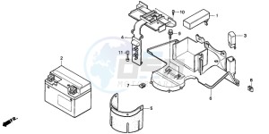 NH90 drawing REAR FENDER/BATTERY