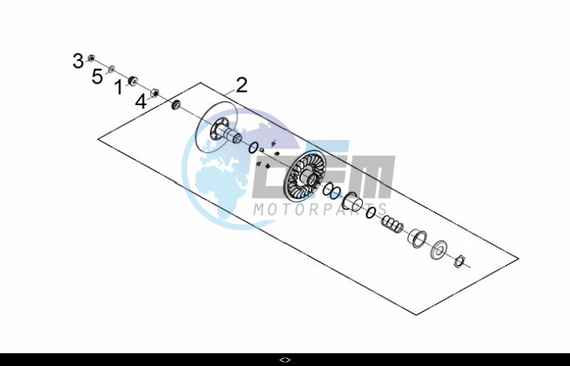 DRIVEN PULLEY ASSY.