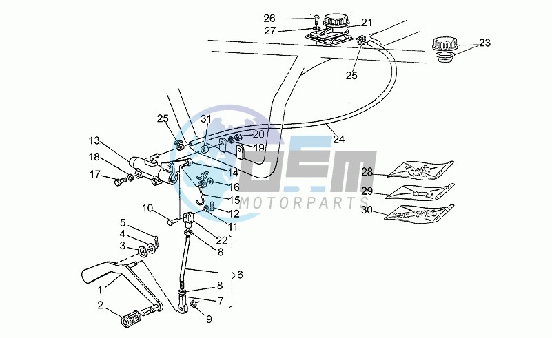 Rear master cylinder