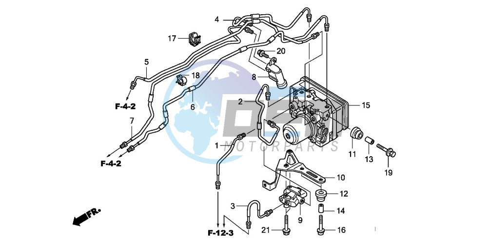 ABS MODULATOR (CBF600SA8/NA8)