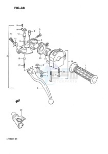 LT230E (E1) drawing LEFT  HANDLE SWITCH