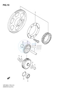 VZR1800 (E50) INTRUDER drawing STARTER CLUTCH