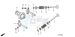 FES125AB S Wing E drawing CAMSHAFT/ VALVE