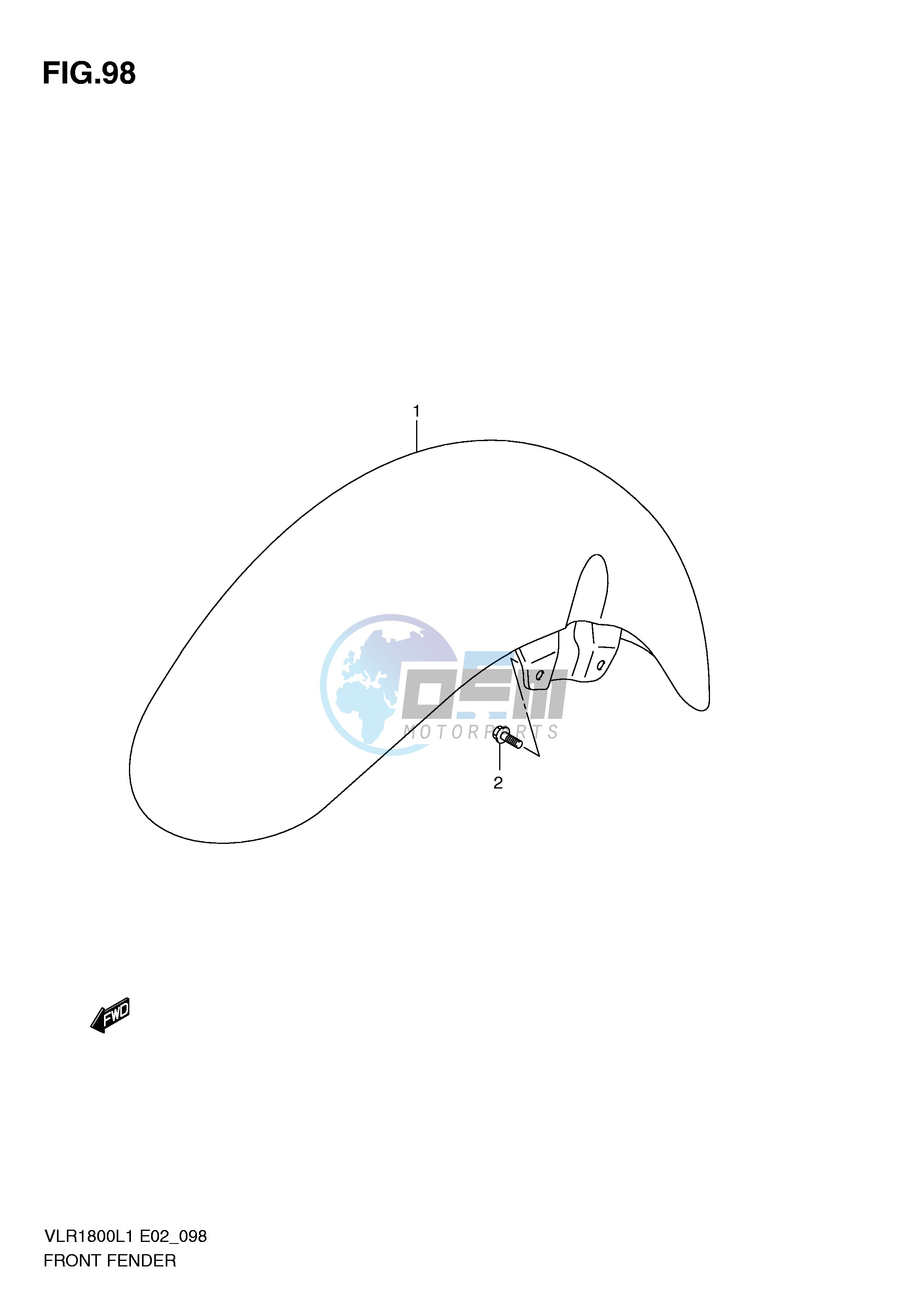 FRONT FENDER (VLR1800L1 E24)