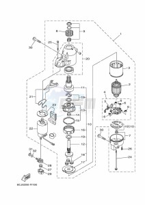 F100DETX drawing STARTER-MOTOR