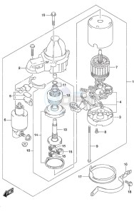 DF 200AP drawing Starting Motor