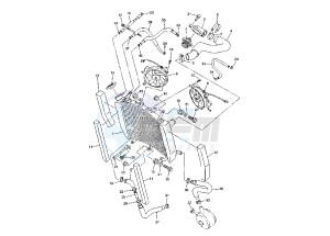 YZF R46 600 drawing RADIATOR- HOSE