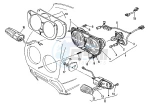 ELEPHANT 900 drawing HEADLIGHT