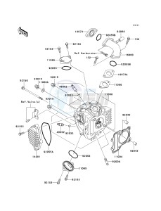 KLX 110 A (KLX110 MONSTER ENERGY) (A6F-A9FA) A9FA drawing CYLINDER HEAD