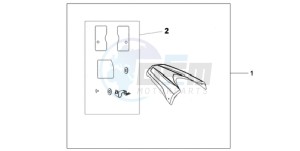 CB600FA39 UK - (E / ABS MKH ST) drawing REAR SEAT COWL R-320P