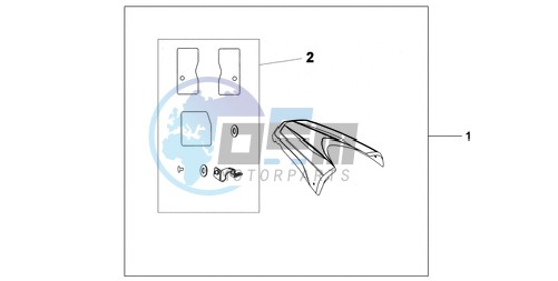 REAR SEAT COWL R-320P