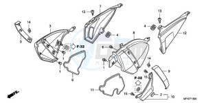 CB1000RAA Europe Direct - (ED / ABS) drawing SIDE COVER