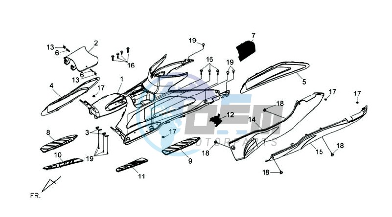 FOOTREST / FRAME COWLING