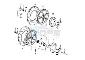 LOOXOR 125-150 - 125 cc drawing WHEELS