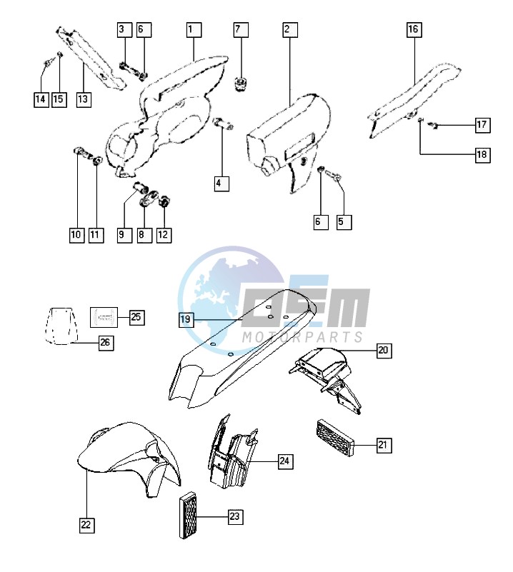 Mudguards-shields