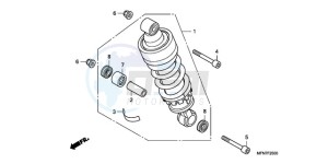 CB1000RAA Europe Direct - (ED / ABS) drawing REAR CUSHION