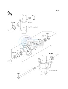 KX 85 A [KX85 MONSTER ENERGY] (A6F - A9FA) A6F drawing FRONT HUB