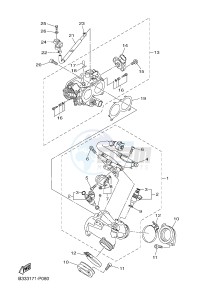 XVS950CR XVS950 CAFE RACER XV950 RACER 60TH ANNIV. (B33E) drawing INTAKE 1