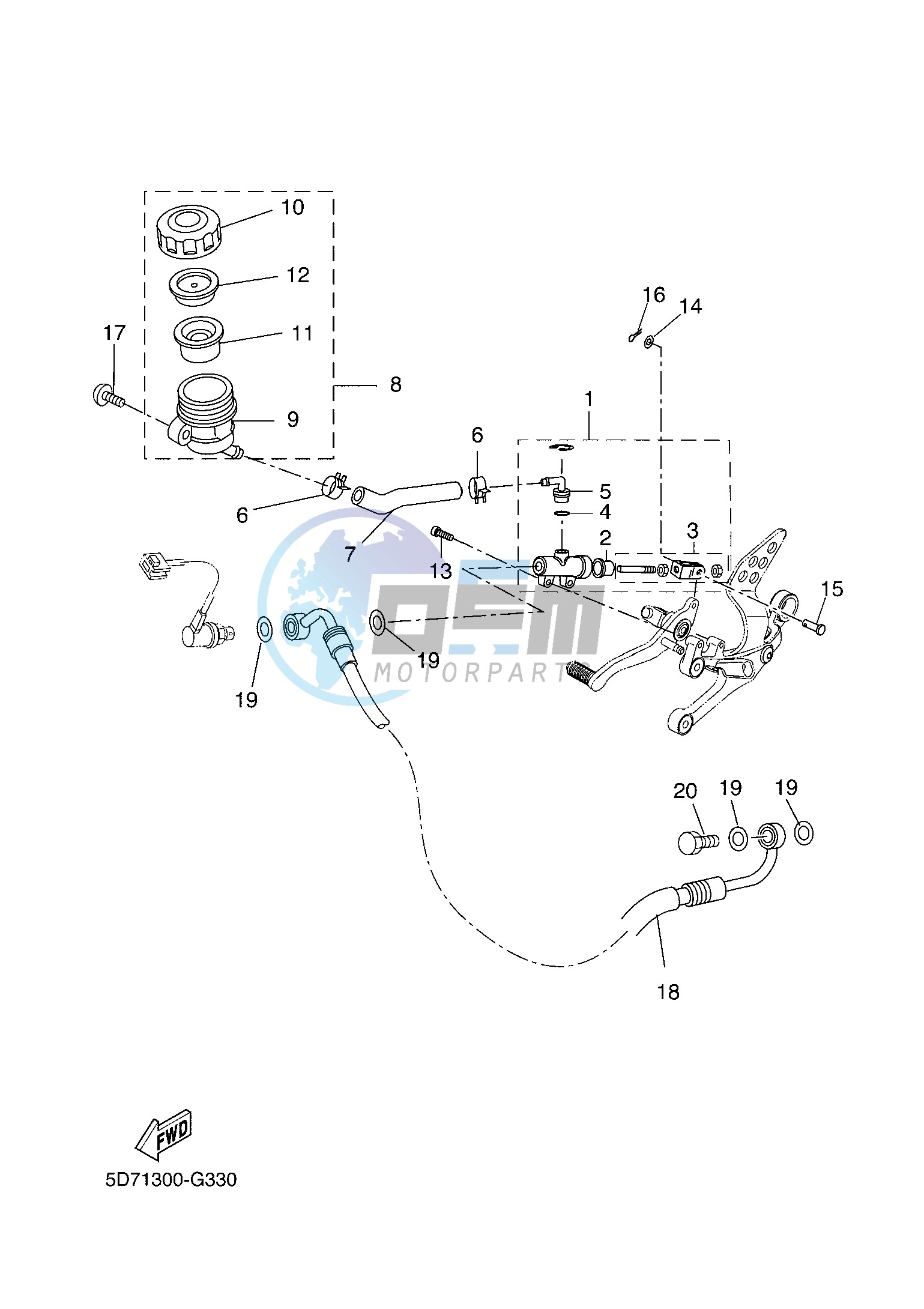 REAR MASTER CYLINDER