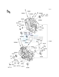 VN 900 B [VULCAN 900 CLASSIC] (6F-9F) B9F drawing CRANKCASE