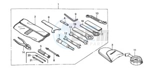 CBR600F4 drawing TOOLS