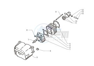 Ark AC 25 Blue-Matt Black 50 drawing Cylinder-piston-wrist pin assy.