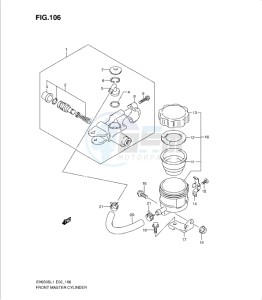 SV650/S drawing FRONT MASTER CYLINDER (SV650SL1 E2)