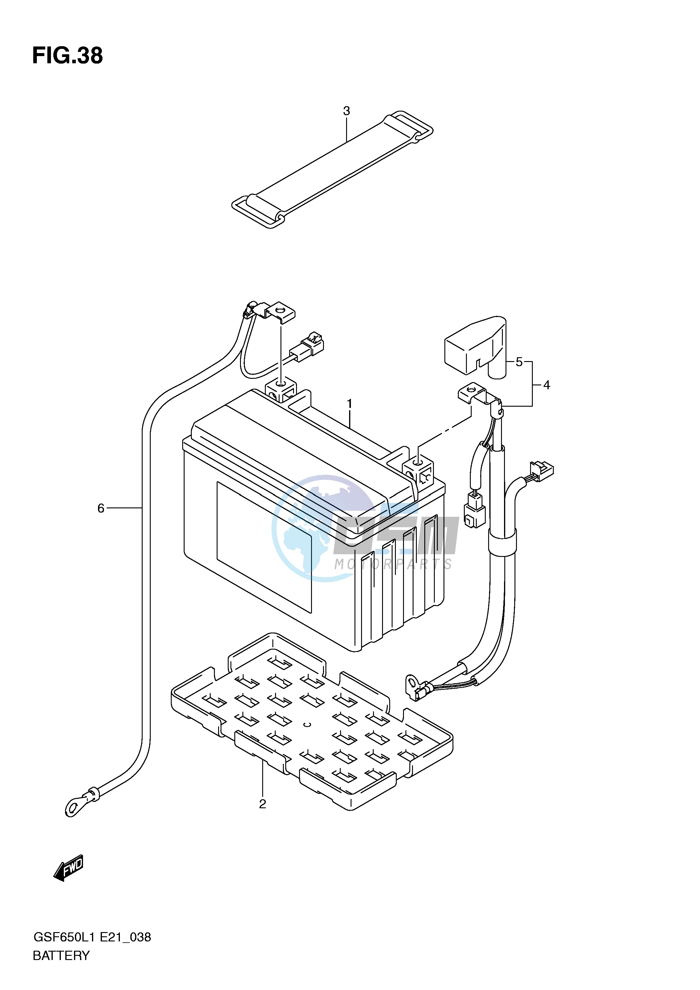 BATTERY (GSF650SL1 E21)