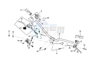 MIO 50 45KMH drawing HANDLEBAR / BRAKE LEVERS CPL  L /R