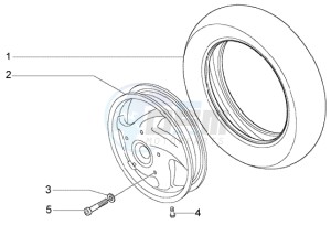 LX 50 4T drawing Front wheel