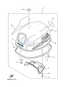 F15AMHL drawing FAIRING-UPPER