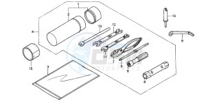 TRX350TM RANCHER S drawing TOOLS