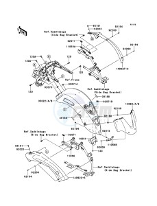 VN1700_VOYAGER_CUSTOM_ABS VN1700KDF GB XX (EU ME A(FRICA) drawing Rear Fender(s)