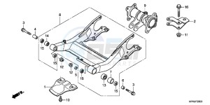 TRX420FPMC TRX420 ED drawing SWINGARM