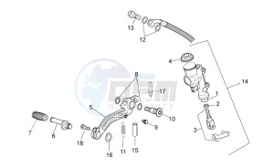 RSV 4 1000 APRC Factory Std SE drawing Rear master brake cylinder