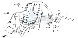 TRX200D FOURTRAX 200 drawing HANDLE PIPE