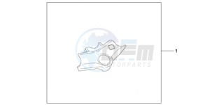 VFR800A9 UK - (E / ABS MME) drawing TOP BRIDGE COVER