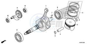 TRX500FM2E TRX500FM2 U drawing CRANK SHAFT/ PI STON